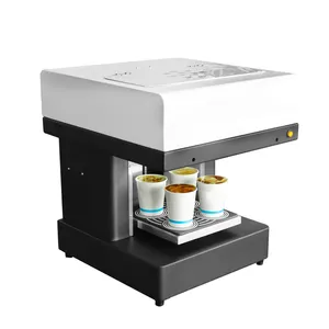 New arrival!ColorSUN hot sell Automatic 3D coffee printer cake/Biscuits/Macaron selfie coffee printer machine