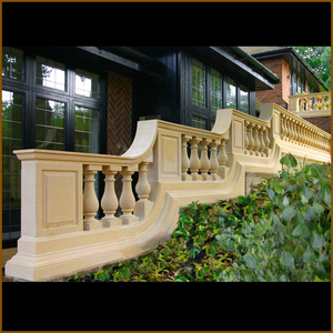 Cột Đá Balustrade Để Trang Trí Cho Ban Công, Bằng Đá Màu Vàng Đẹp Châu Âu Bán Chạy - Product Image 2