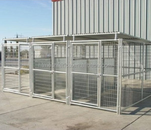 Recinto per Cani 5'x10'x6' con 3 Corsie, Gabbie Pieghevoli in Metallo Zincato, Pannelli per Recinzione - Product Image 3