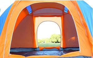 6-8 personnes Double Couche Deux Portes Camping 6-8 Personne Étanche Dôme <span class=keywords><strong>Abri</strong></span> Cabane Familiale Grand Hexagone tente (HT6083-4) - Product Image 2