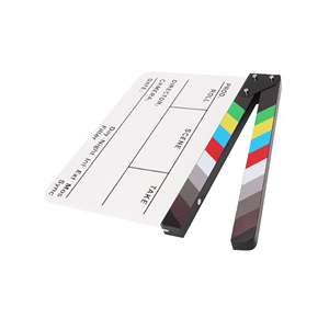 Nouveau coloré 30X24.5cm Clapboard Clap Board blanc film <span class=keywords><strong>Action</strong></span> <span class=keywords><strong>ardoise</strong></span> à la main Clapper Board - Product Image 5