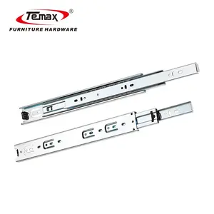 TEMAX DB4501F Nuovo Design di Tendenza, Ferramenta per <span class=keywords><strong>Mobili</strong></span>, Guide per Cassetti a Sfera con Chiusura Ammortizzata e Estensione Completa 45mm per Cucina - Product Image 1