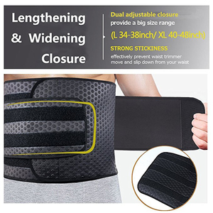 <span class=keywords><strong>Ceinture</strong></span> amincissante <span class=keywords><strong>abdominale</strong></span> en néoprène pour hommes, avec double sangle ajustée pour fitness et perte de poids, pour adultes. - Product Image 3