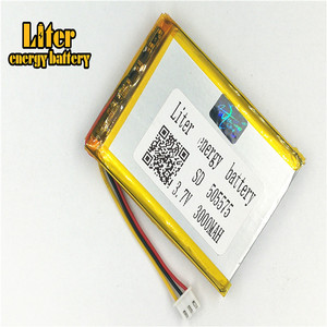 Plugue 2.5-3 P <strong>3.</strong>7 505575 mAh 3000 V Recarreg&aacute;vel LiPo battery solar Lithium Battery Li-ion polymer with PCM - Product Image 1