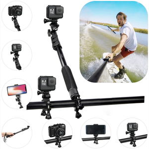 <span class=keywords><strong>Palo</strong></span> <span class=keywords><strong>Selfie</strong></span> monopié profesional 10 en 1 para todos los GoPros, cámaras de acción, teléfonos móviles, compactos digitales con mando a distancia - Product Image 6