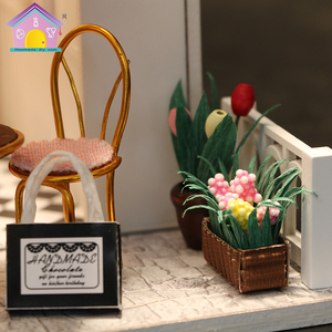 Kit <span class=keywords><strong>de</strong></span> <span class=keywords><strong>Casa</strong></span> <span class=keywords><strong>de</strong></span> <span class=keywords><strong>Muñecas</strong></span> en Miniatura <span class=keywords><strong>de</strong></span> Madera DIY Hongda C007 Cocoa's Fantastic <span class=keywords><strong>Ideas</strong></span> en Rosa para la Venta - Product Image 3