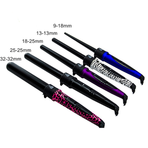 9mm à 32mm 5 gros de <span class=keywords><strong>cheveux</strong></span> interchangeables rotation fer à <span class=keywords><strong>friser</strong></span> bigoudi baguette - Product Image 1