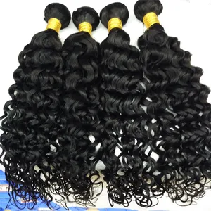 Letsfly 10PCS hair Wholesale unprocessed water wave loose deep curly human hair,virgin brazilian Jerry curl hair weave extension