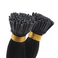 Extensions de cheveux vierges brésiliennes à pointes I en kératine italienne, double trame, alignées sur les cuticules, vente en gros, dropshipping Alibaba