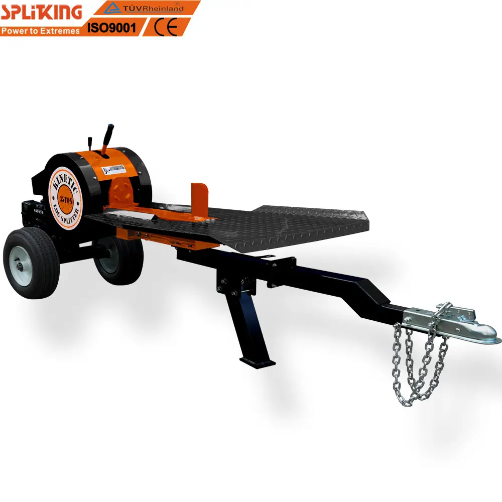 Splitter Cepat kinetik Logsplitter kuat tangguh kayu disesuaikan sekrup kerucut Log Splitter CE sertifikat 7 Ton Log Splitter 6.5hp