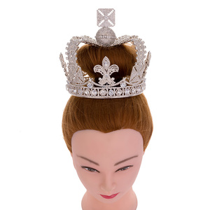 Echsio Corona di Lusso Diadema da Regina Tiara Nuziale all'Ingrosso Corona di Cristallo per Donne Regalo per Signore Nobili BC4590 - Product Image 5