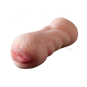 2019 Double End Male Mastur bator Mund Gummi Vagina Kunststoff Künstliche Taschen muschi zum Masturbieren