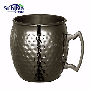 <span class=keywords><strong>Mug</strong></span> de Cocktail en acier inoxydable 550, 304 ml, plaqué bronze à canon noir, vente en gros - Product Image 2