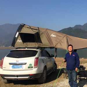 4x4 <span class=keywords><strong>Toile</strong></span> Extérieure mini Rétractable Auto Camion Voitures Arrière <span class=keywords><strong>Garage</strong></span> Pliante Rigide Sur Le Toit Dur Shell Roof Top Tente <span class=keywords><strong>pour</strong></span> <span class=keywords><strong>Camping</strong></span> - Product Image 2