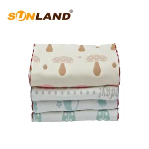 Sunland pure natural children's cotton gauze baby hand towel