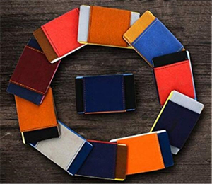 Promotionele Slanke Kaarthouder Portemonnee Mannen Met Elastische Voorvak Kaarthouder - Product Image 3