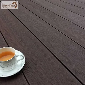 Composite Wood Floor Hollow Co-extrusion Wood Plastic Composite Deck Flooring