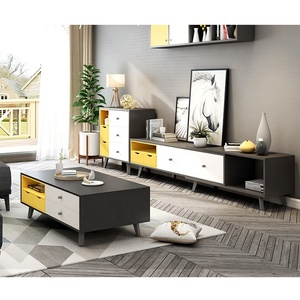 Meubles de rangement agrandissement de la poitrine, <span class=keywords><strong>meuble</strong></span> <span class=keywords><strong>tv</strong></span> moderne coloré, vitrine, ensembles de table basse - Product Image 1