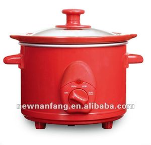 1.5QT <span class=keywords><strong>Rouge</strong></span> <span class=keywords><strong>Mijoteuse</strong></span>, avec <span class=keywords><strong>Rouge</strong></span> En Céramique Pot Intérieur - Product Image 1