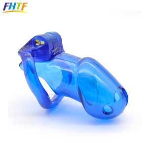 V2 100% مواد من الصمغ البلاستيك قفص قفص ذكر العفة جهاز - Product Image 2