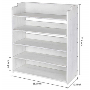2021 New Modern Design Fashionable Simple 5-Layer <strong>White</strong> <strong>Shoe</strong> <strong>Rack</strong> Display Shelf Wood <strong>Shoe</strong> <strong>Racks</strong> for Living Room Home Furniture - Product Image 3