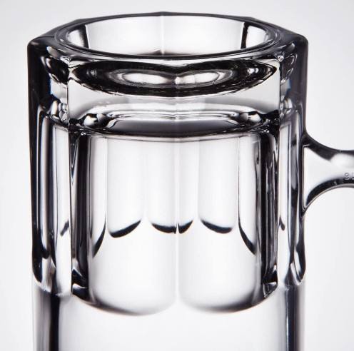 German Style Extra Large 34oz Glass Beer Stein Super Mug