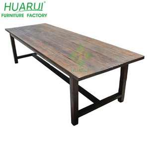 Bàn Ăn Gấp Gọn Bằng Gỗ Cứng Dùng Cho Trang Trại Ngôi Nhà Nông Trại Mộc Mạc Nặng - Product Image 2