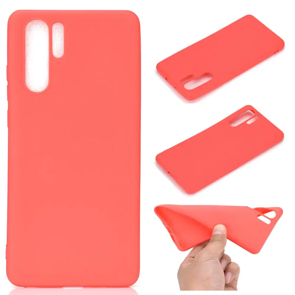 Matte Candy Color Silicone TPU Case For Huawei P Smart Y9 Y6 2019 P20 P30 Pro P10 Mate 20 Lite 7X 8X 8C 9 10 Nova 3i Case
