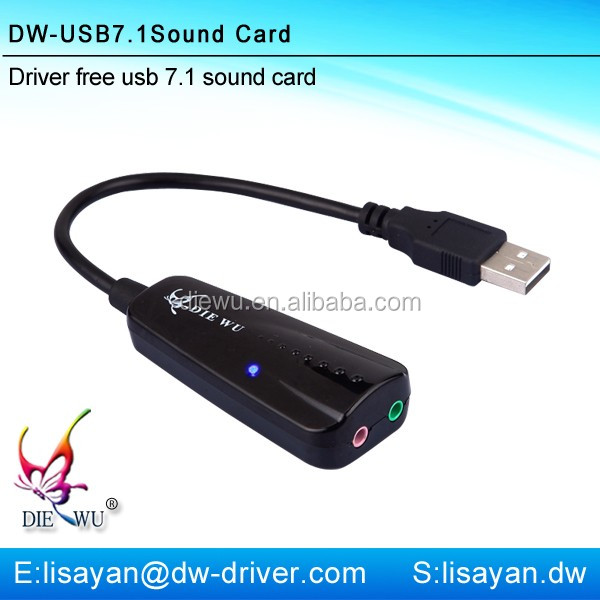 Высокое качество сибирь USB 7.1 звуковая карта для игры