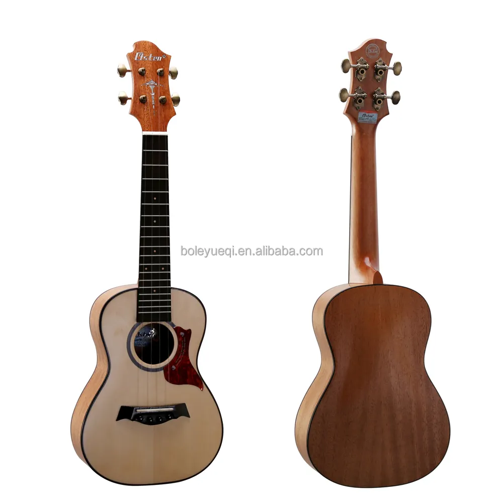 China Groothandel Ukulele 23 Inch Matte Gitaar Met Spruce Houten Concert Bass Ukulele Muziek Instrument Fabriek Fabrikant