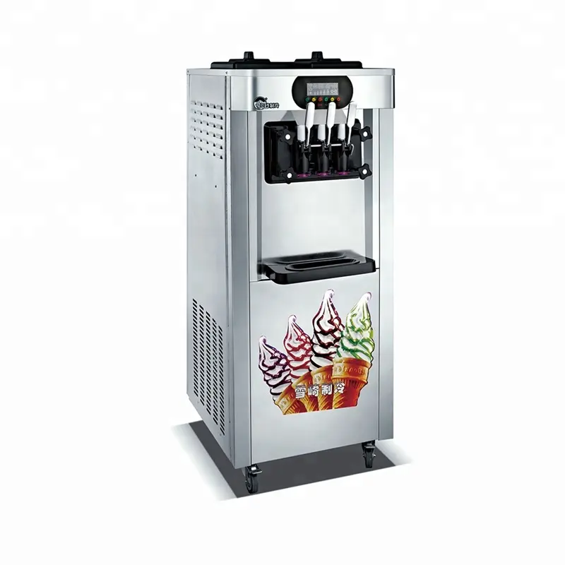 OEM वाणिज्यिक 3 जायके आइस क्रीम मशीन के लिए गर्मियों व्यापार 25 एल मिश्रित नरम दही