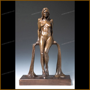 Sculpture de femme nue européenne, statue de femme allongée sexy nue - Product Image 5