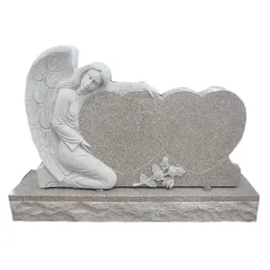 SHIHUI ağlayan melek kalp tasarım mezarlığı anıtlar mezar taşı