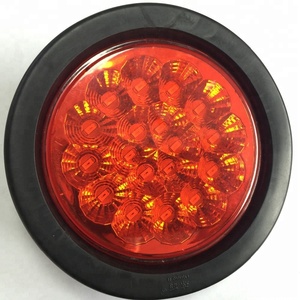 <span class=keywords><strong>4</strong></span> "inch <span class=keywords><strong>Red</strong></span> 18 <span class=keywords><strong>LED</strong></span> vòng dừng/lần lượt/đuôi xe tải ánh sáng với Grommet cho dài vecheil - Product Image 1