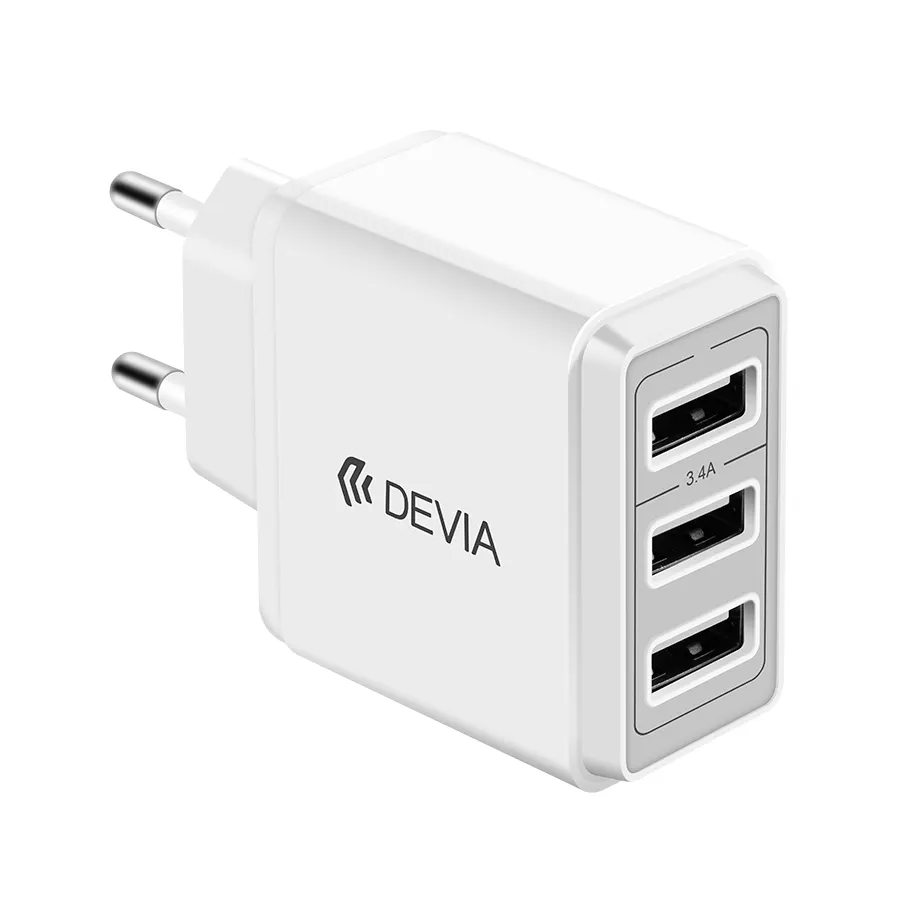 Devia גבוהה באיכות מהיר תשלום 3.0 USB מטען קיר נסיעות מטען עם האיחוד האירופי plug