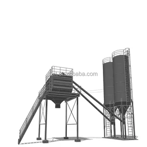 Fond plat de graine de grain silo en acier