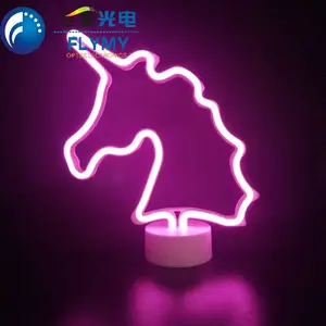 Eenhoorn Ontwerpen Acryl Lichtgevende Neon Borden Led Handtekening Kleine Neon Licht Voor Slaapkamer Bruiloft Kerst Woondecoratie