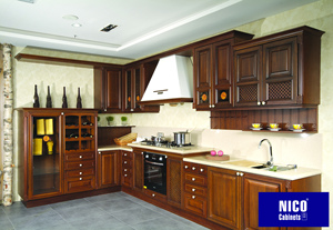 Gabinete de cocina Modular de madera NICOCABINET inteligente personalizable nuevo hogar con grifo de encimera de mármol bisagra cajón cesta fregadero - Product Image 2