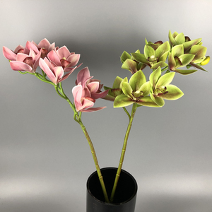 Cina all'ingrosso di alta qualità in lattice reale Touch artificiale Cymbidium orchidea fiore - Product Image 6