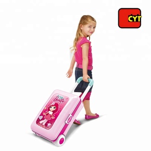 2 dans 1 valise fille beauté jouer ensemble <span class=keywords><strong>coiffeuse</strong></span> <span class=keywords><strong>jouet</strong></span> avec son et lumière - Product Image 2