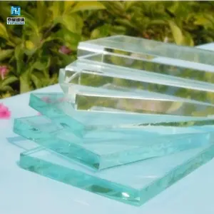 Vidro temperado ultra transparente, vidro de cristal transparente