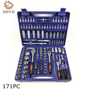 Metric wrenches Tay Công Cụ Thiết Lập 171 cái Ổ Cắm Chuyên Nghiệp Thiết Lập Các Công Cụ & 1/2 ", 3/8", 1/4 "ổ cắm công cụ thiết lập