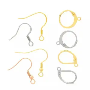 Jewelry Nickel Free Earwires French Hooks Earrings Fish Hook Accessories 316L Stainless Steel Environmentally Friendly Wire Domi