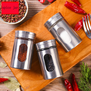 Pot d'épices en acier inoxydable de haute qualité pour boîte de conservation du thé au café avec fenêtre transparente - Product Image 2
