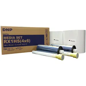 عالية الجودة وسائل الإعلام مجموعة صور لفة ورقة 4x6 "DS-RX1HS & RX1 طابعات (2 لفات)