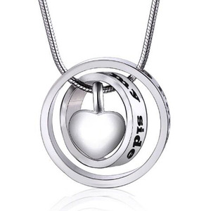 Medaglione Ceneri urna Collana per la Mamma e Papà e Il Nonno e La Nonna e Zio e Zia Il Mio Cuore Keepsake Memoriale gioielli - Product Image 2