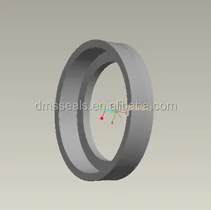 25% Carbon-graphite filled PTFE Piston Cup Seal Ring for Oil Free Air Compressor