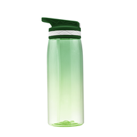 Bouteille d'eau de sport avec paille 1L 750ML Bouteille d'eau de conception étanche sans BPA Bouteille à boire en plastique Tritan