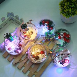 New <strong>Christmas</strong> Ornaments <strong>Christmas</strong> <strong>Tree</strong> <strong>Hanging</strong> Gifts Transparent Plastic Led Snow <strong>Christmas</strong> Ball - Product Image 4
