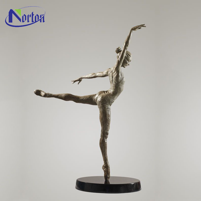 家の装飾金属バレエダンサー彫刻ブロンズ真鍮ダンス女の子バレリーナ